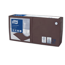 Servietten 2-lagig Tork Advanced braun 24x24cm, 1/4 Falz