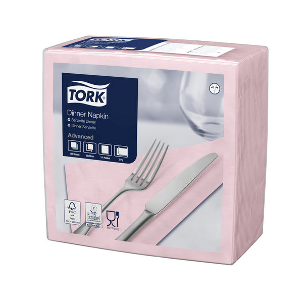 Servietten 2-lagig Tork Advanced hellrosa 39x39cm, 1/4 Falz