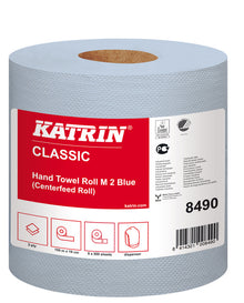 Handtuchrolle Katrin Classic M2 blau, 2-lagig 19x30cm, 500cps,150