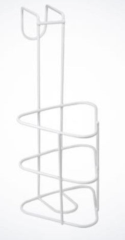 Halter Urinflasche Metall weiss 13.5cm x 31cm