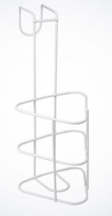 Halter Urinflasche Metall weiss 13.5cm x 31cm