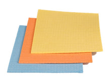 Schwammtuch 5er Pack gelb/orange/blau 18x20cm, 210g/m2
