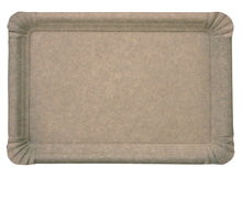 Teller rechteckig Kraftkarton FSC braun m.Fettbarriere 17 x 23 cm