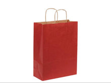 Tragetasche Basic Shopper Kraft rot 31x24x10 cm