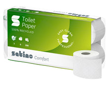 WC-Papier 3-lagig Satino Comfort hochweiss, Recycling 250 cps, 9,