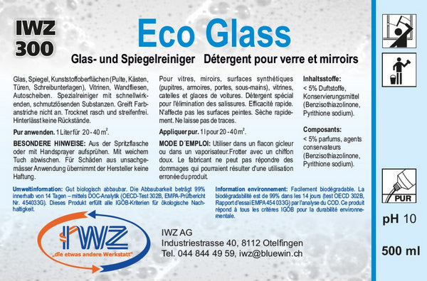 IWZ 300 Etikette Eco Glass 500 ml