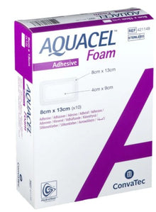 Aquacel Foam adhäsiv Silikonschaumverband mit Hydrofiber 8 x 13 c