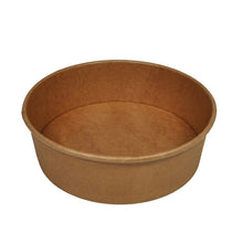 Salatschale aus Karton 750 ml braun Ø148mm x 60 mm
