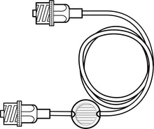 CADD gelb gestreift Erweiterungsset Luer-Lock 90'' Schlauch/2.4 m