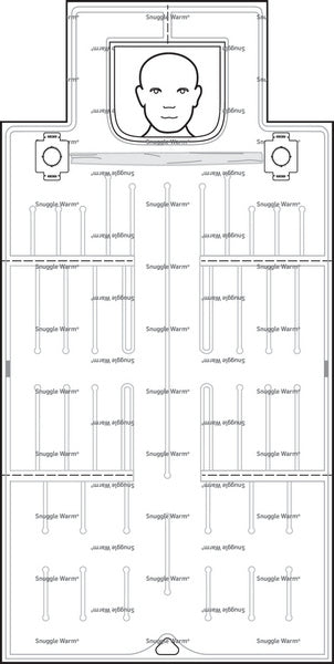 Snuggle Warm Decke mit mehreren Zugangsmöglichkeiten 203 x 102 cm