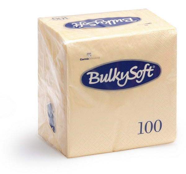 Servietten Bulkysoft 2-lagig, 1/4 Falz champagner 24x24cm