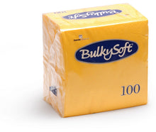 Servietten Bulkysoft 2-lagig, 1/4 Falz gelb 24x24cm