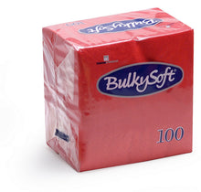 Servietten Bulkysoft 2-lagig, 1/4 Falz rot 24x24cm