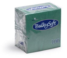 Servietten Bulkysoft 2-lagig, 1/4 Falz tannengrün 24x24cm