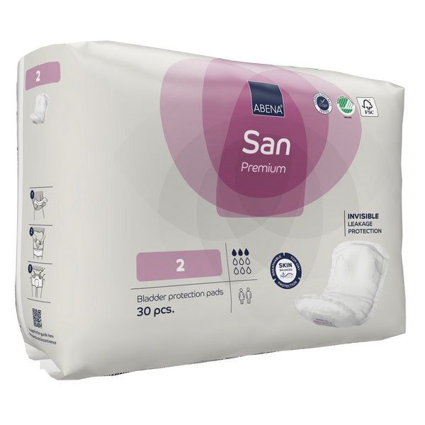 Abena San 2 anatomische Einlage rosa