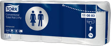 WC-Papier 3-lagig Tork Advanced weiss, Recycling 9,5x12cm, 250cps