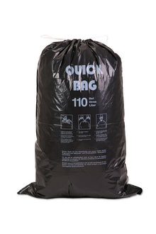 Kehrichtsäcke 110lt Quickbag,Light HD-PE schwarz, Recycling 700x1
