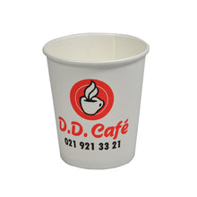Kartonbecher 1,8 dl "D.D. Café" weiss Ø 73 x 81 mm