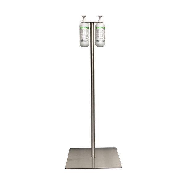 Desinfektionssäule HDE Edelstahl für 500ml-Flaschen