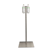 Desinfektionssäule HDE Edelstahl für 500ml-Flaschen