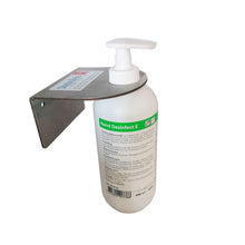 Wandhalterung HDE aus Chromstahl für Pumpflasche 500ml