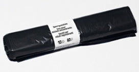 Kehrichtsäcke 60lt LD-PE, 0.039mm opak schwarz (20060) 280/270x10