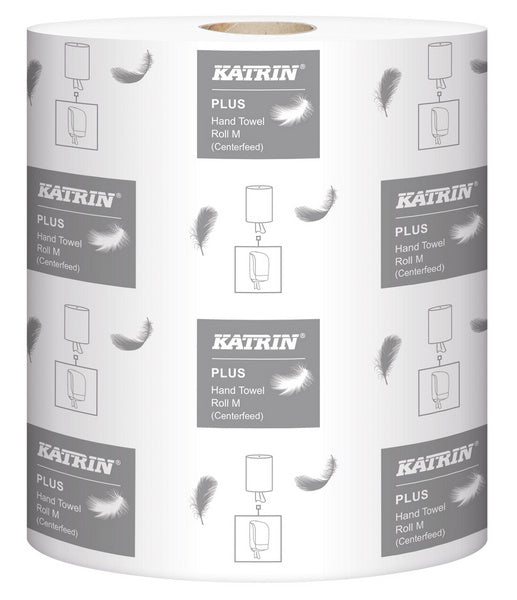 Handtuchrolle Katrin Plus M2 hochweiss, 2-lagig 20,5x30cm,180m,60
