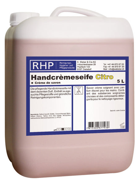 RHP Handcrèmeseife Citro 5 Liter