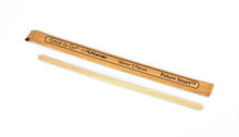 Rührstäbchen Holz einzeln verpackt Birke, braun 178 mm