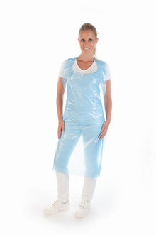 Einwegschürzen LD-PE, 33 my blau 140x75cm