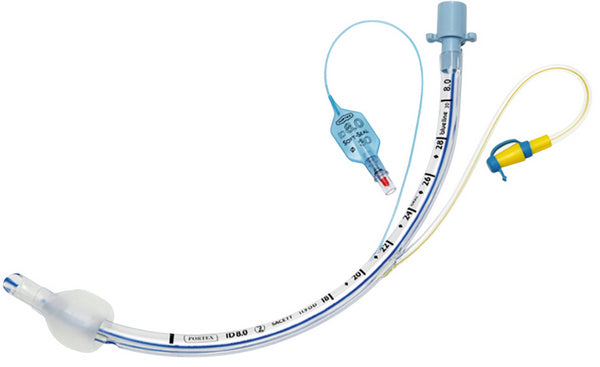 Portex Blue Line Sacett Tubus m.subg- lottischer Absaugung ID 9.0