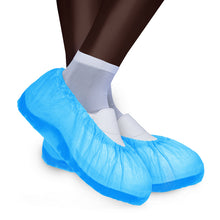 Überschuhe aus CPE 30 my blau Länge 41 cm