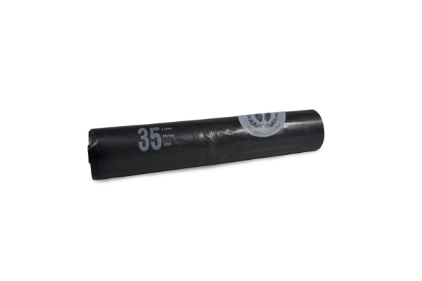 Kehrichtsäcke 35lt ECO, LD-PE, 0.033mm schwarz, Recycling 280/275