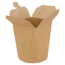 Mitnahme-Box Karton braun, beschichtet 480ml, Ø 8 x 9 cm