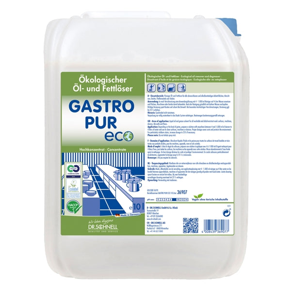 GASTRO PUR ECO Öl/Fettlöser 10 Liter