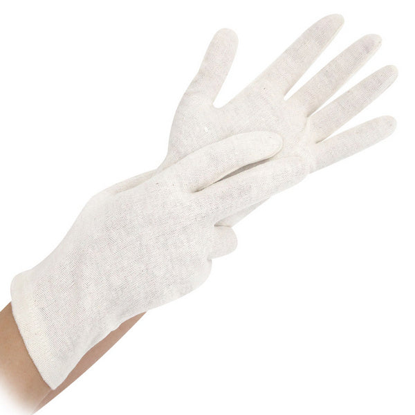 Baumwollhandschuh leichte Ausführung weiss Grösse M