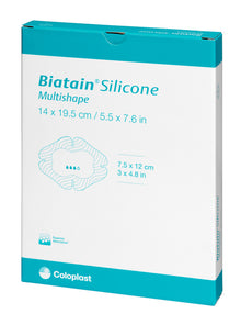 Biatain Silicone Schaumverband Multishape 14 cm x 19.5 cm