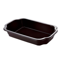 Menuschale 1100 ml PP schwarz 250 x 159 x 43 mm