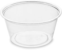 Saucenbecher aus RPET, 60ml glasklar Ø 64mmx30mm