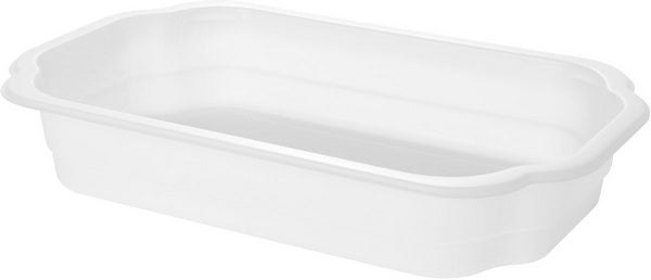 Rechteckschale 1100 ml, Green PE weiss 250x159x43mm,