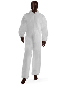 Overall mit Kragen aus PP weiss Grösse 2XL