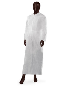 Schutzkittel aus PP mit Klettverschluss weiss 50g/m2 Grösse 2XL/8