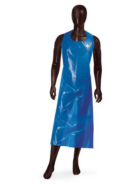 Einwegschürze LDPE 30 my blau 80 x 145 cm