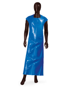 Einwegschürze LDPE 50 my blau 100 x 160 cm