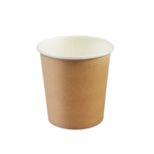 Kartonbecher 1dl braun, PE-Beschicht. Ø60mm x 60mm