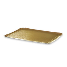 Traiteurplatte Karton, rechteckig Gold