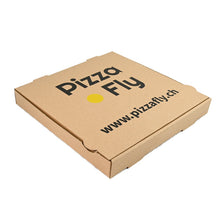 Pizzakarton Modell Francia Kraft "Pizza Fly" braun, 30x30x4 cm