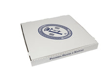 Pizzakarton Modell Deep Pan "Fratel e Napule" weiss, 41x41x4,5 cm