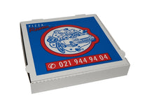 Pizzakarton Modell NY 1209 Kraft "RIVIERA" weiss, 29x29x4,5 cm