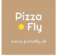 Pizzakarton Modell Francia Kraft "Pizza Fly" braun, 40x40x4 cm